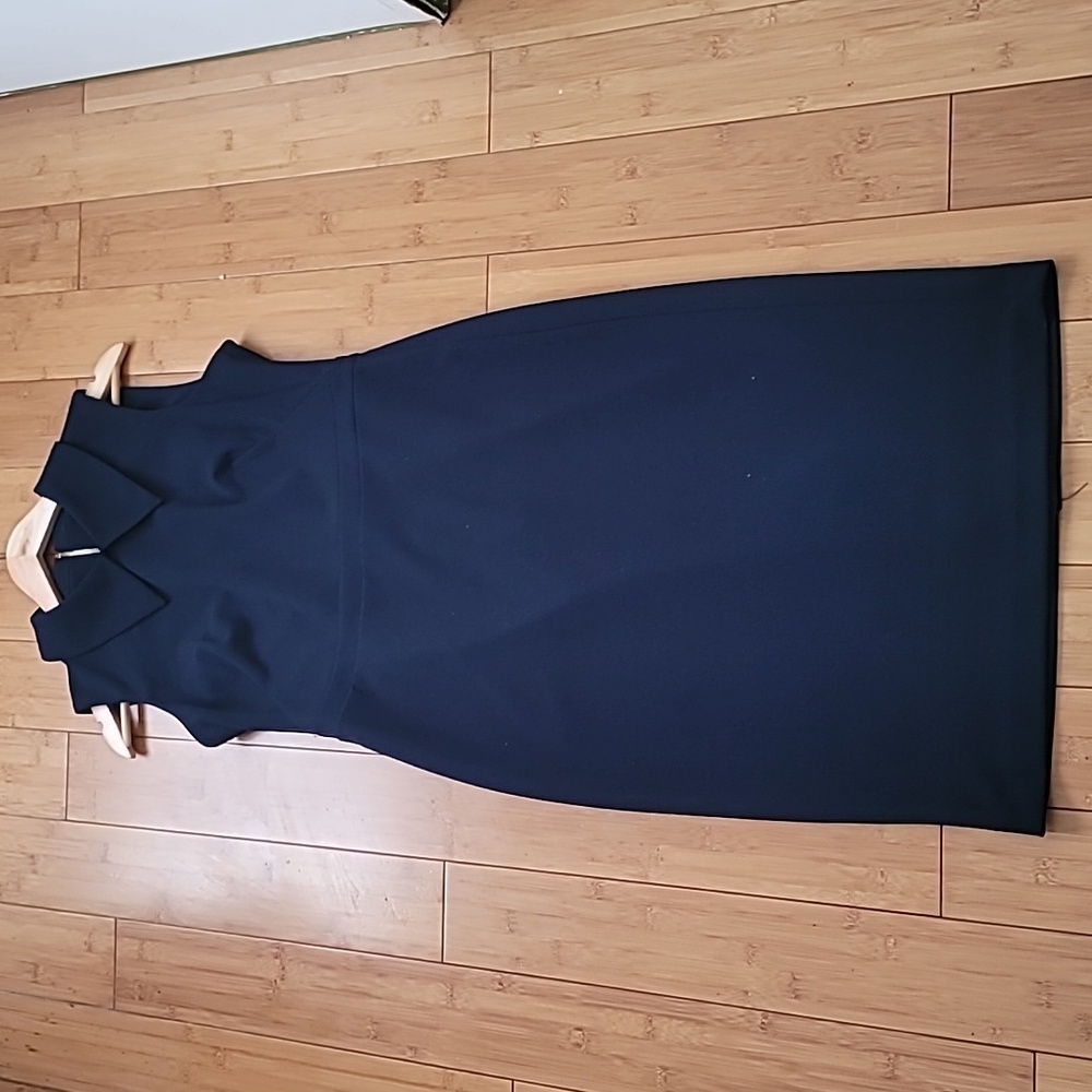 Calvin klein Collard Midi Sheath Dress SZ 8